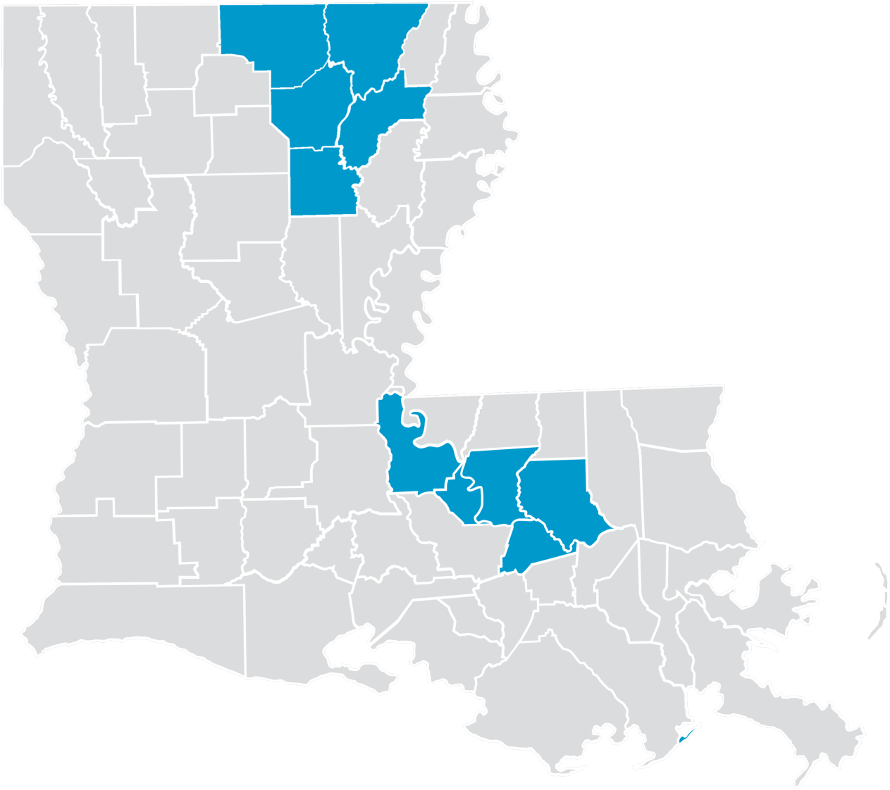 Map of Precision Blue